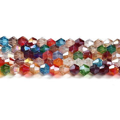 Transparent Electroplate Glass Beads Strands EGLA-A039-T2mm-B29-1
