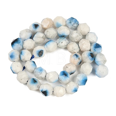 Natural Blue Ice Glacierite Stone Beads Strands G-B092-A01-03-1