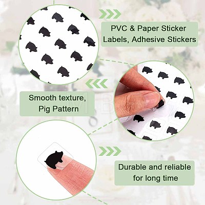 PVC & Paper Sticker Labels DIY-WH0374-67A-1