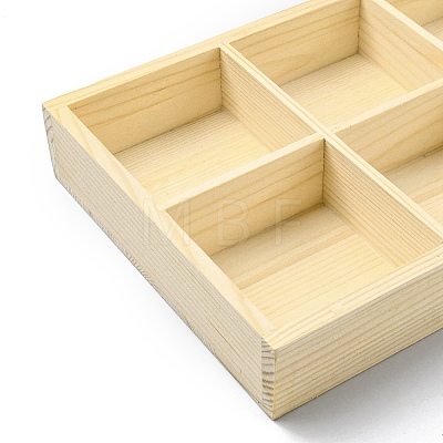 Wooden Storage Box AJEW-M210-01B-1