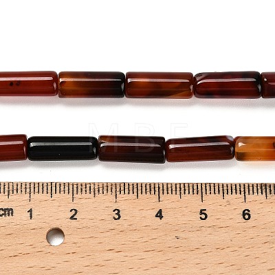 Dyed Natural Agate Beads Strands G-G203-01B-1