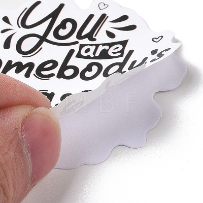 50Pcs Inspirational Theme Cartoon English Word Paper Sticker Label Set X-DIY-G077-03-1