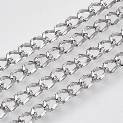 Tarnish Resistant 304 Stainless Steel Curb Chains STAS-R100-17-1