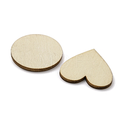 100Pcs Unfinished Wood Pendants WOOD-XCP0001-90-1