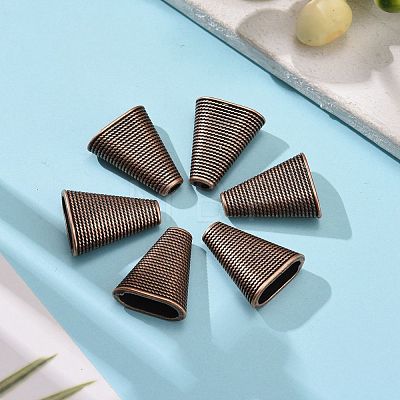 Tibetan Style Bead Cones TIBEB-00957-R-NR-1