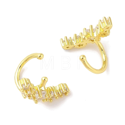 Brass Cuff Earrings EJEW-I305-54G-1