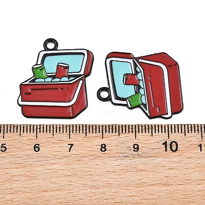 Baking Paint Alloy Enamel Pendants AL-CBA459E-05EB-01-1