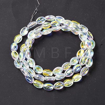 Electroplate Glass Beads Strands EGLA-B005-01A-AB02-1