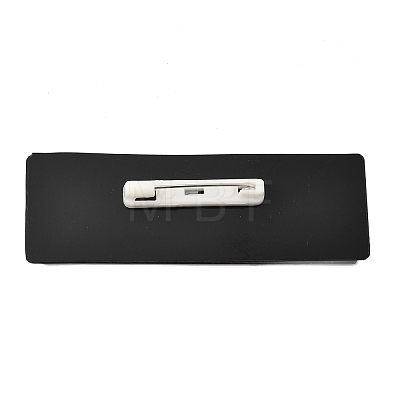 Plastic Blank Name Badge ID Tag with Iron Pins KY-D024-01D-1