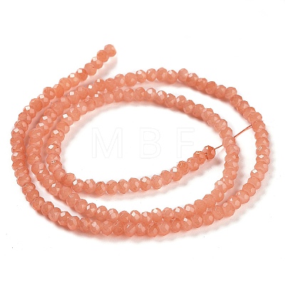 Baking Painted Imitation Jade Glass Bead Strands DGLA-A034-J2MM-A31-1