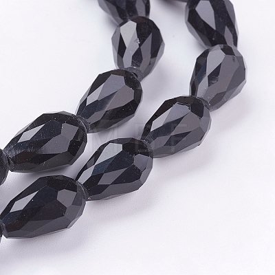 Glass Beads Strands GLAA-E010-10x15mm-17-1