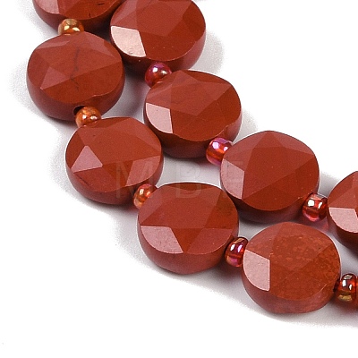 Natural Red Jasper Beads Strands G-C116-A66-01-1