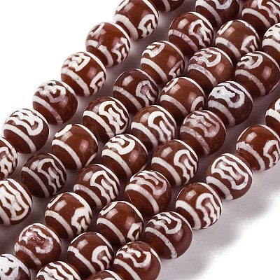 Tibetan Style dZi Beads G-U006-06E-02-1