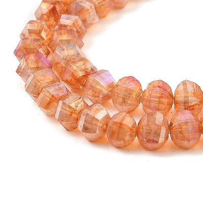 Imitation Jade Glass Beads Strands GLAA-P058-03A-07-1