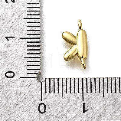 Brass Connector Charms KK-P295-01G-K-1