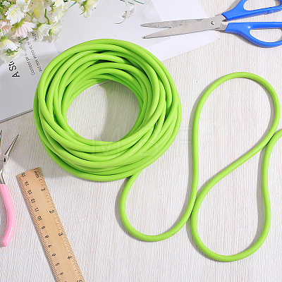 10M Round Rubber Elastic Cord Lanyard Rope EC-WH0008-02A-1