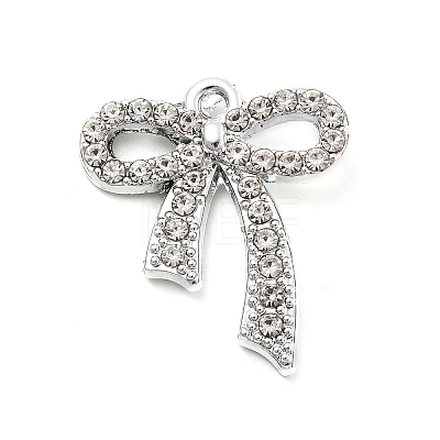 Alloy Rhinestone Pendants FIND-U026-02P-1