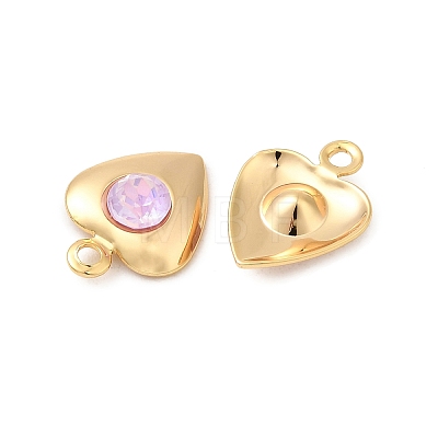 Brass Glass Charms KK-P340-09G-01-1