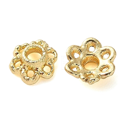 Brass Bead Caps KK-C260-08G-1