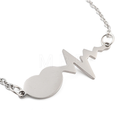 Non-Tarnish Stainless Steel Cable Chain Link Bracelets for Women Men LS-STAS-Z061-01P-02-1