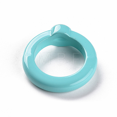 Opaque Acrylic Finger Rings RJEW-T016-06-1
