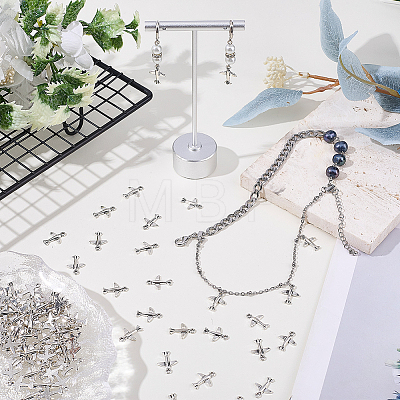 100Pcs Tibetan Style Alloy Pendants TIBEB-SC0003-56-1