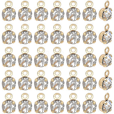 50Pcs Brass Pendants KK-BBC0025-91C-1