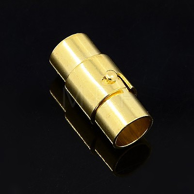 Brass Locking Tube Magnetic Clasps MC076-M-1