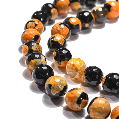 Natural Agate Beads Strands X-G-G056-10mm-G-1