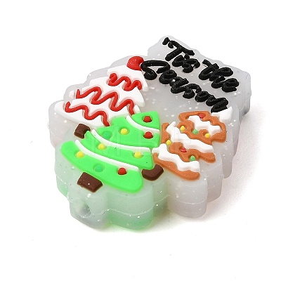 Christmas Silicone Beads SL-CBA7785-09-1