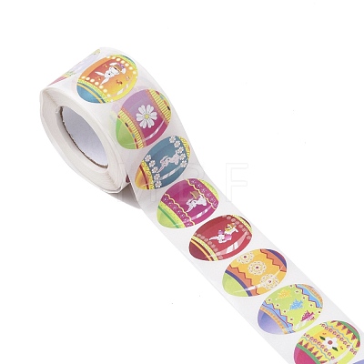 9 Patterns Easter Theme Self Adhesive Paper Sticker Rolls DIY-C060-02A-1