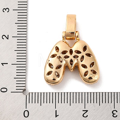 Brass Micro Pave Cubic Zirconia Pendants KK-C076-29M-G01-1