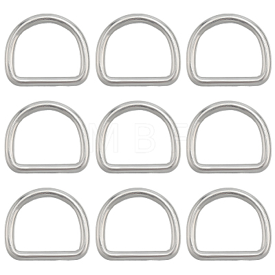 304 Stainless Steel D Rings STAS-CP0001-05B-1