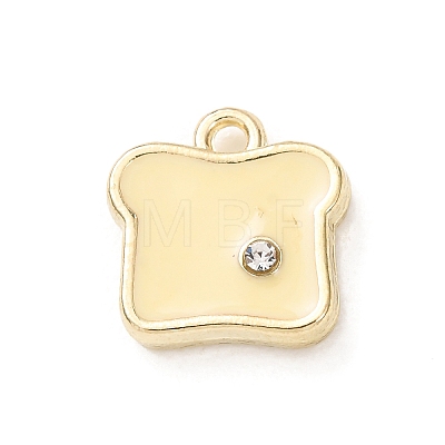 Brass Enamel Pendants RB-CBA260B-11G-1