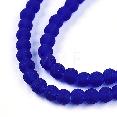 Transparent Glass Beads Strands GLAA-T032-T4mm-MD16-1