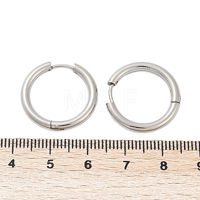 Tarnish Resistant 201 Stainless Steel Huggie Hoop Earrings Findings STAS-F149-33P-A-1