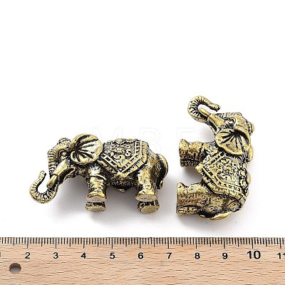 Brass Elephant Figurines Statues for Home Desktop Feng Shui Ornament KK-A216-02AB-1