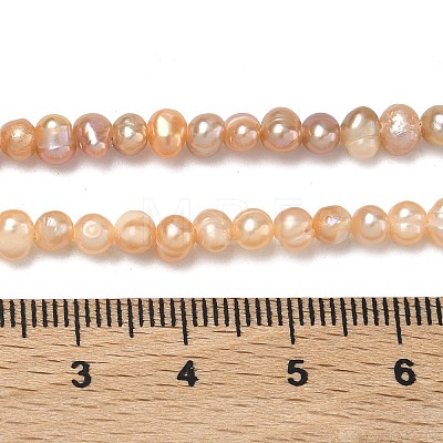 Natural Cultured Freshwater Pearl Beads Strands PEAR-L034-09B-1