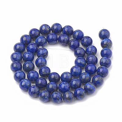 Natural Lapis Lazuli Beads Strands G-S333-6mm-013-1