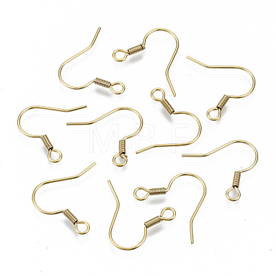 304 Stainless Steel Earring Hooks STAS-S111-002G-NR-1