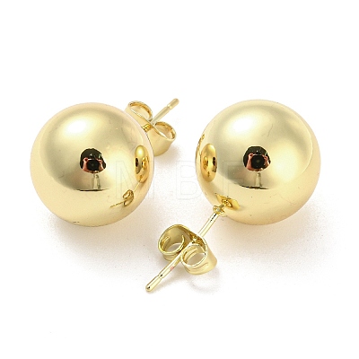 Brass Stud Earrings EJEW-I300-04A-G-1