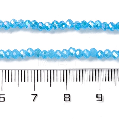 Baking Electroplate Glass Beads Strands DGLA-A039-J4mm-B12-1