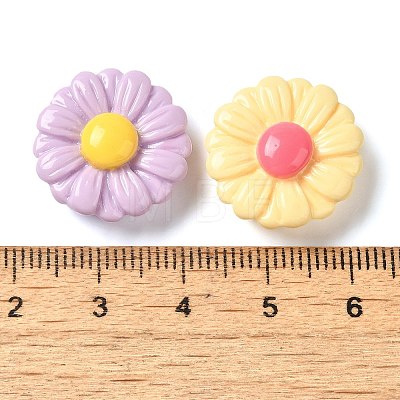 Opaque Resin Decoden Cabochons RESI-M041-04-1