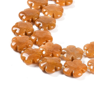 Natural Topaz Jade Beads Strands G-NH0028-01B-1