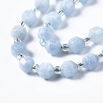 Natural White Jade Beads Strands G-T132-049A-1
