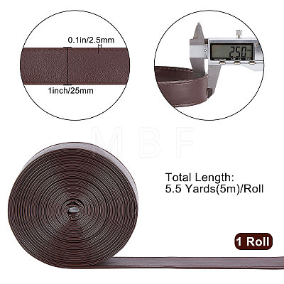Flat PU Imitation Leather Cord LC-WH0006-05B-01-1
