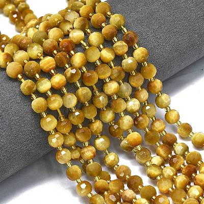 Natural Tiger Eye Beads Strands G-K389-E54-01-1