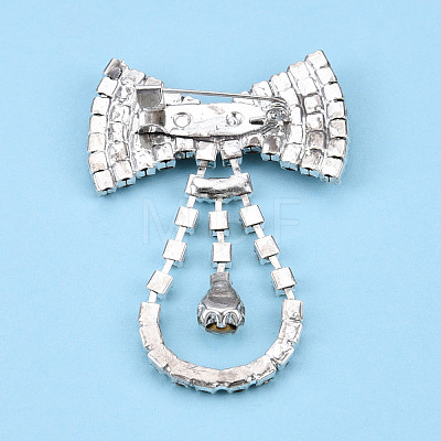 Crystal Rhinestone Lapel Pin JEWB-T002-17S-1