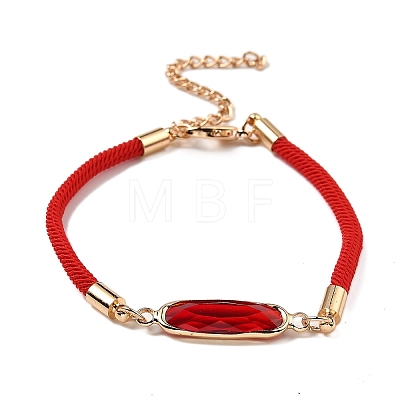 12Pcs 12 Colors Polyester Bracelets BJEW-P340-13B-G-1