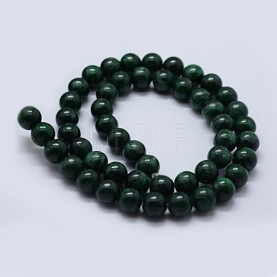 Natural Malachite Beads Strands G-F571-27B2-3mm-1